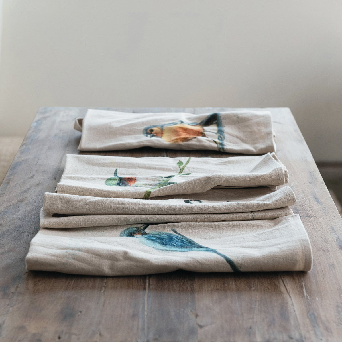 Tea Towel with Bird - Flea Boutiques