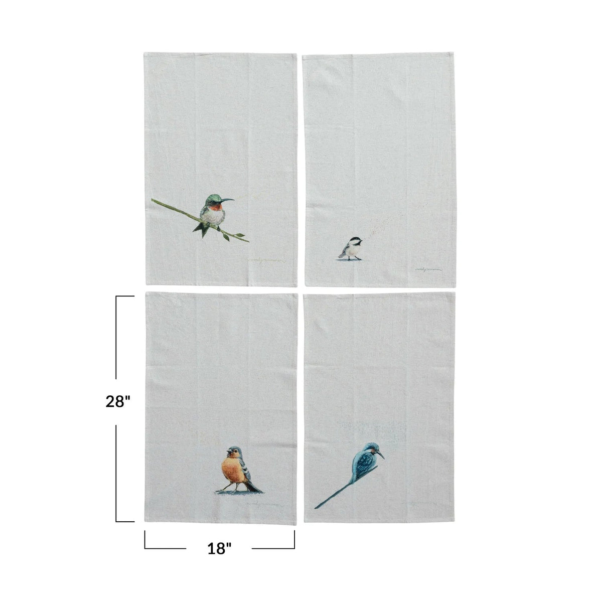 Tea Towel with Bird - Flea Boutiques