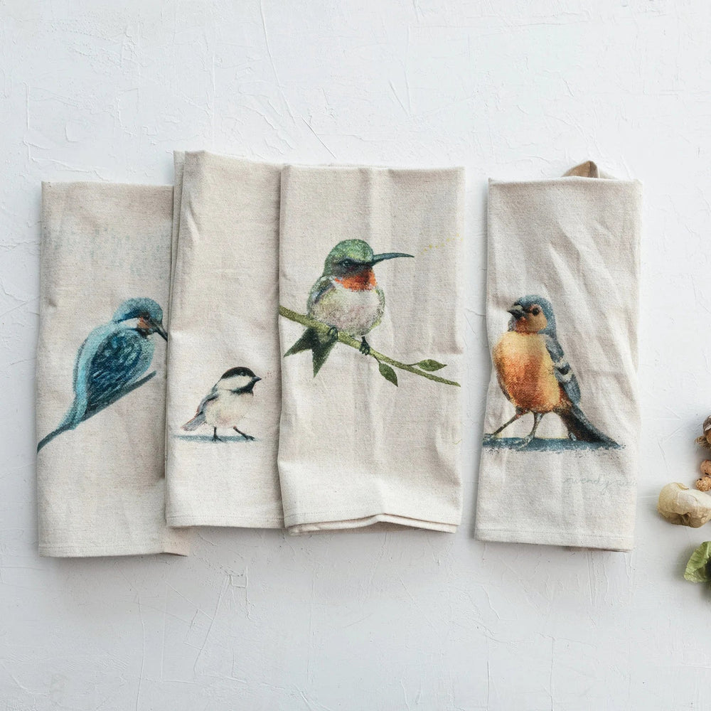 Tea Towel with Bird