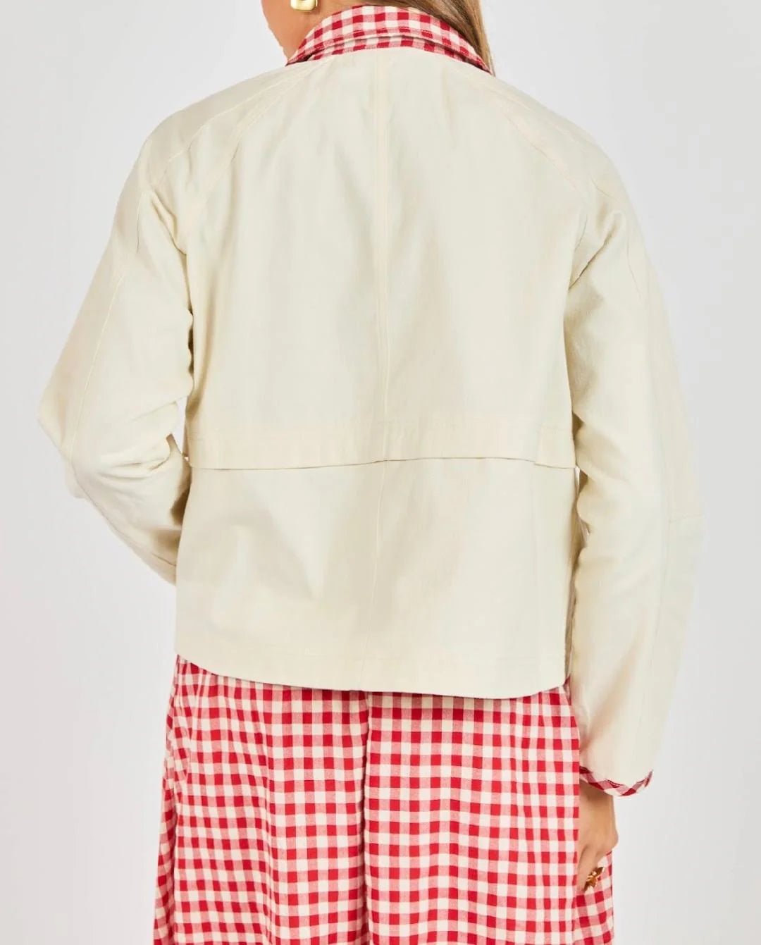 Teacup Gingham Barn Jacket - Flea Boutiques