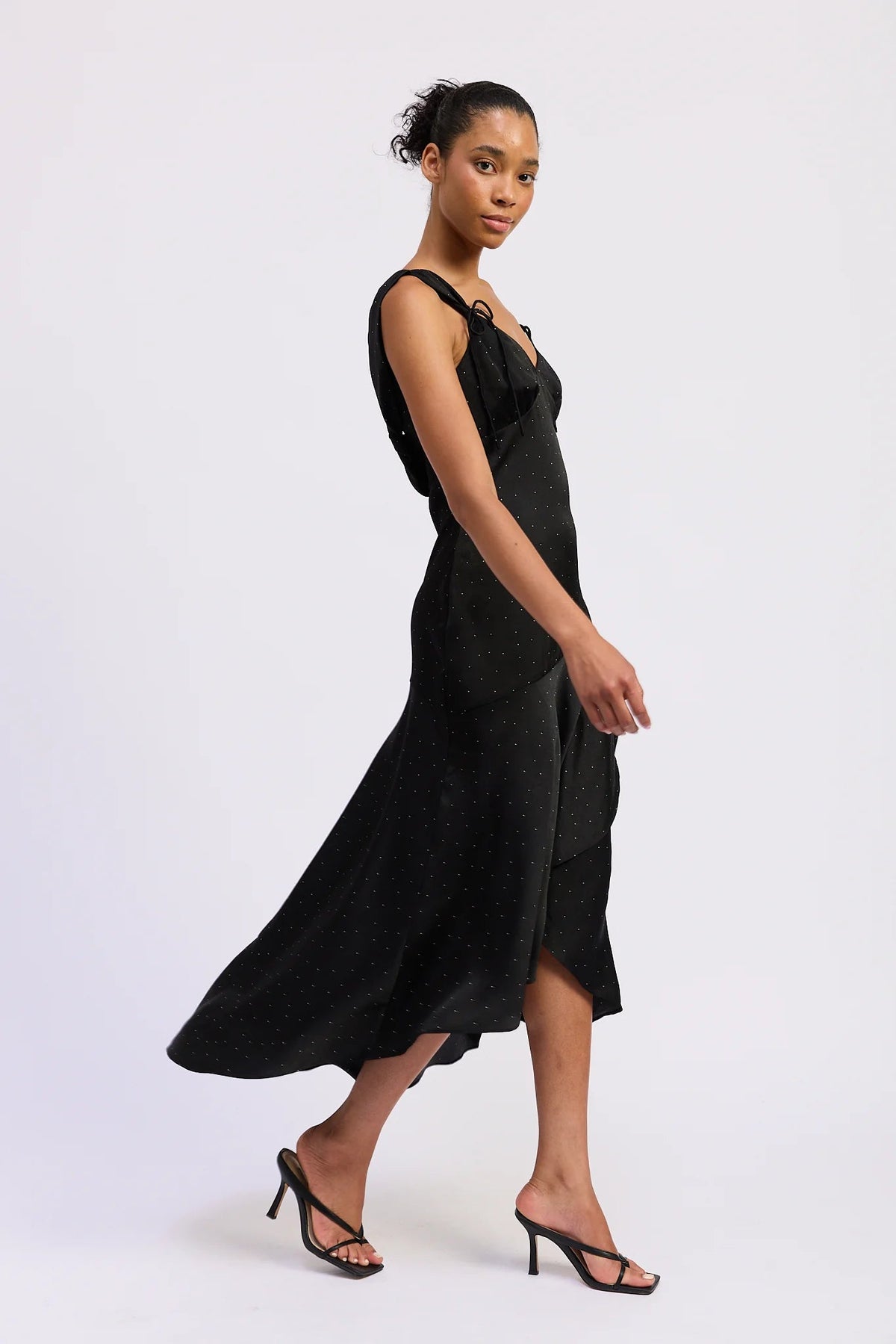 Tegan Cowl Back Hi - Lo Dress - Flea Boutiques