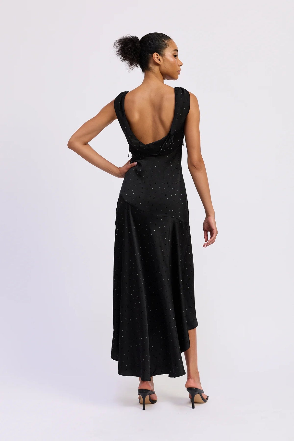 Tegan Cowl Back Hi - Lo Dress - Flea Boutiques
