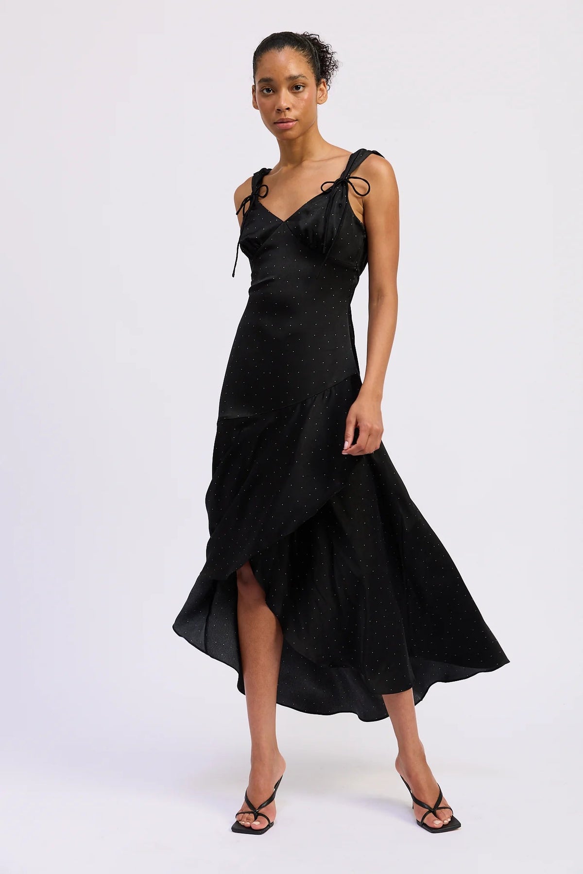 Tegan Cowl Back Hi - Lo Dress - Flea Boutiques