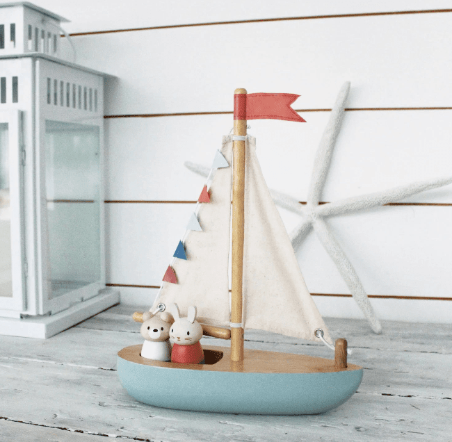 Tender Leaf Sailway Boat - Flea Boutiques