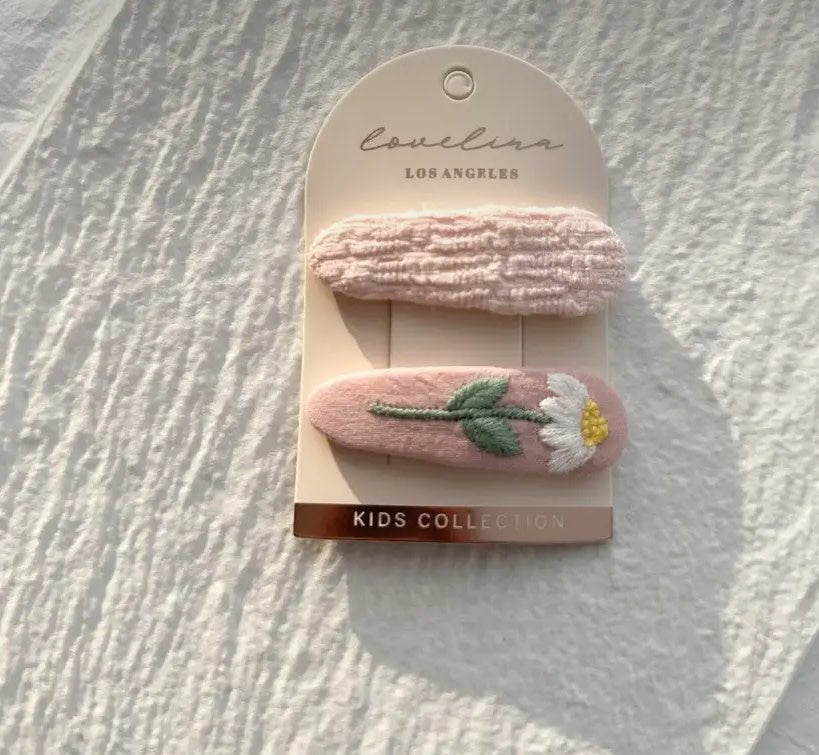 Textured Daisy Hair Clip Set - Flea Boutiques