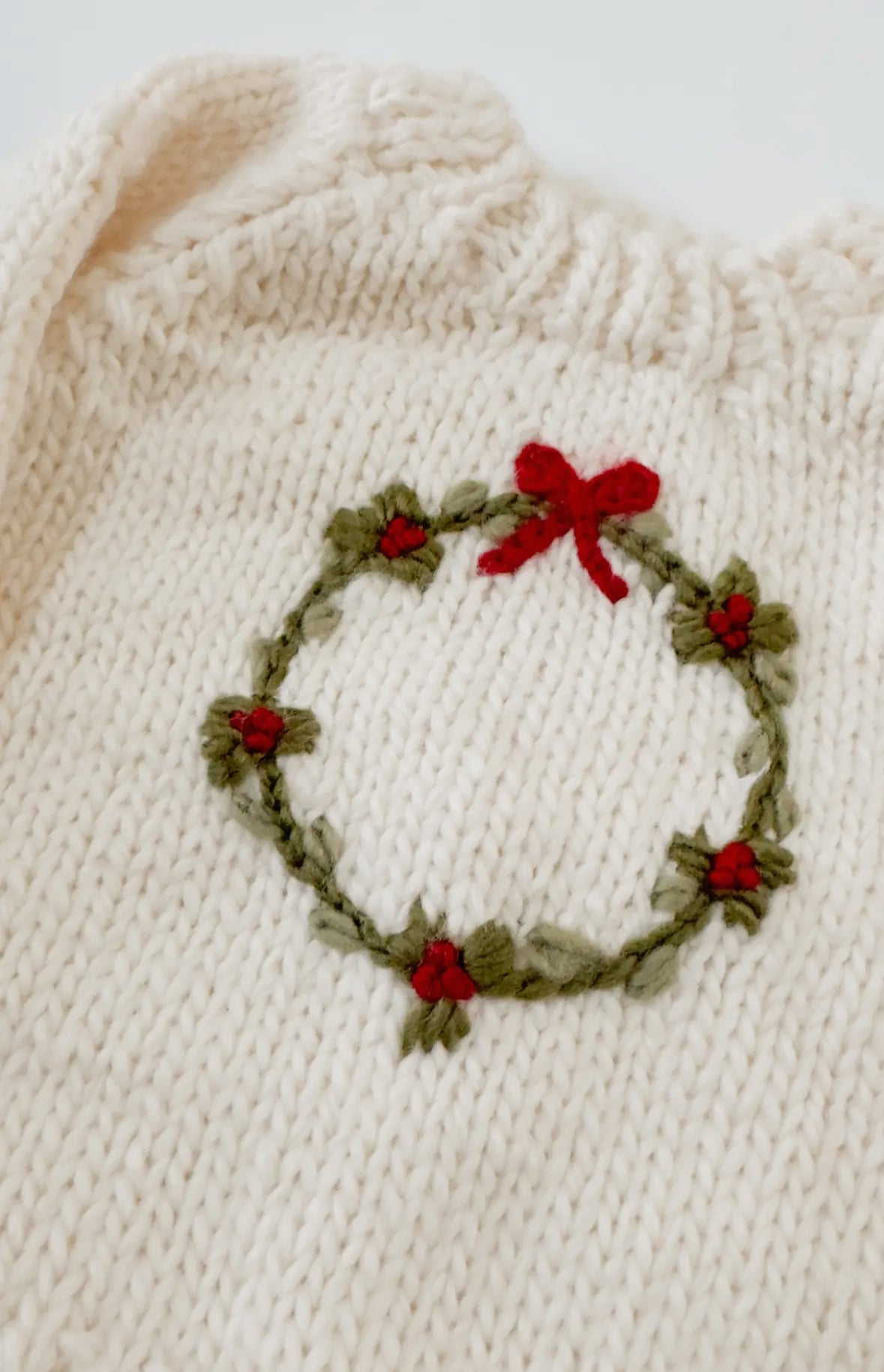 The Blueberry Hill Baby Holiday Wreath Sweater - Flea Boutiques