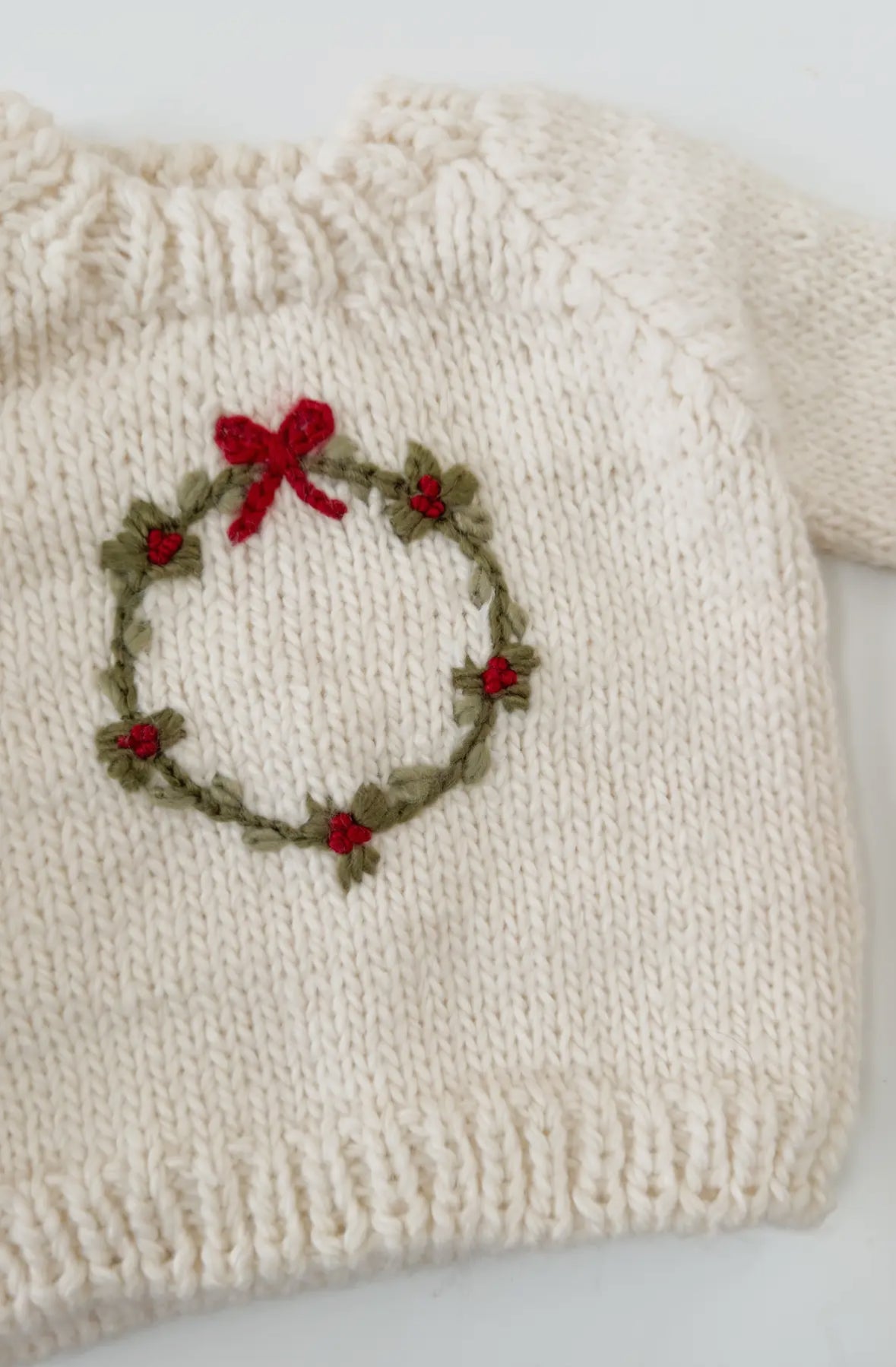 The Blueberry Hill Baby Holiday Wreath Sweater - Flea Boutiques