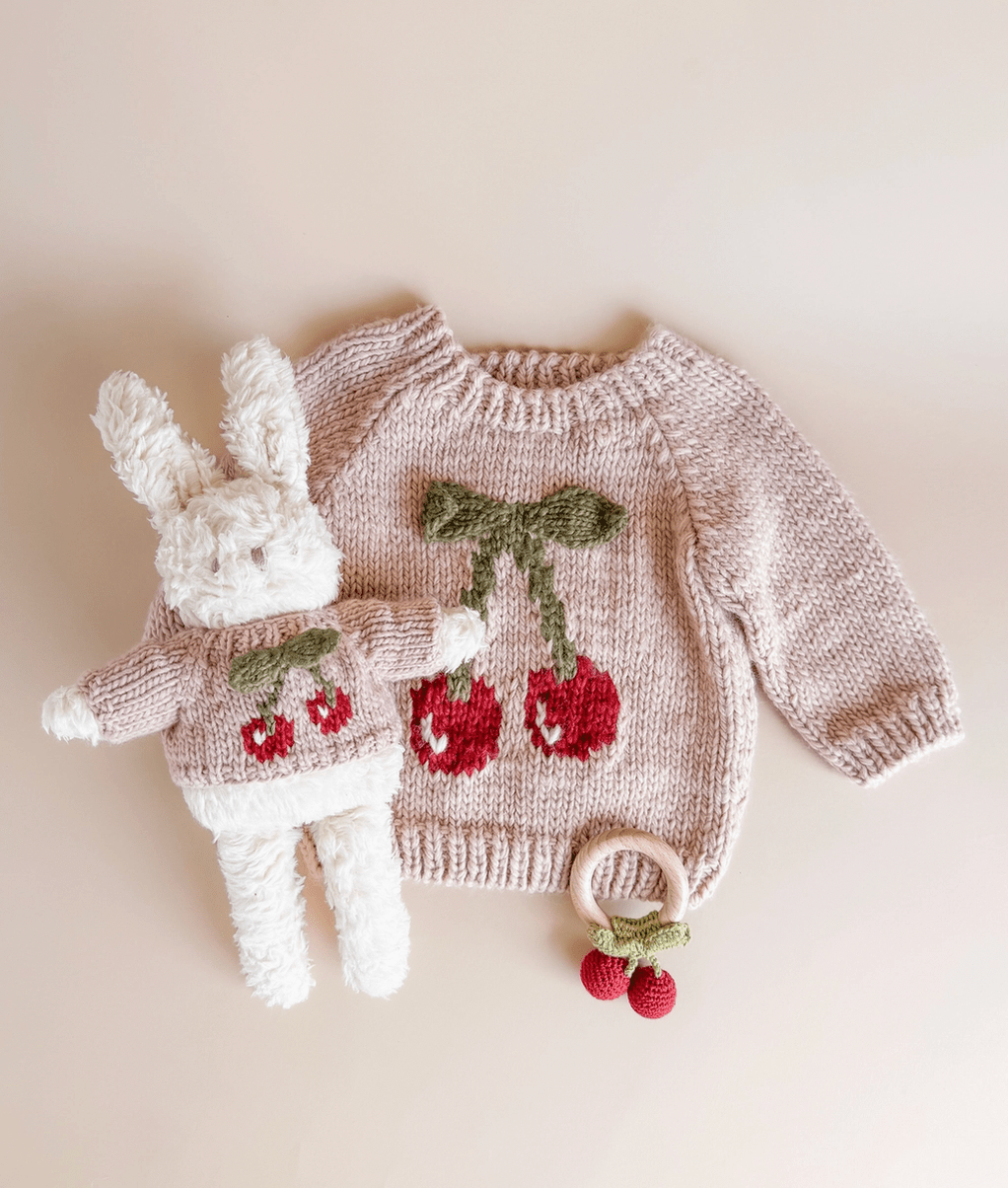 The Blueberry Hill Cherry Pullover Sweater - Flea Boutiques