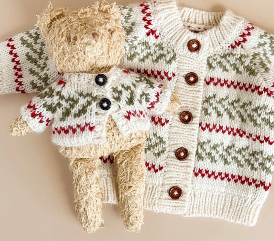 The Blueberry Hill Evergreen Cardigan Holiday - Flea Boutiques