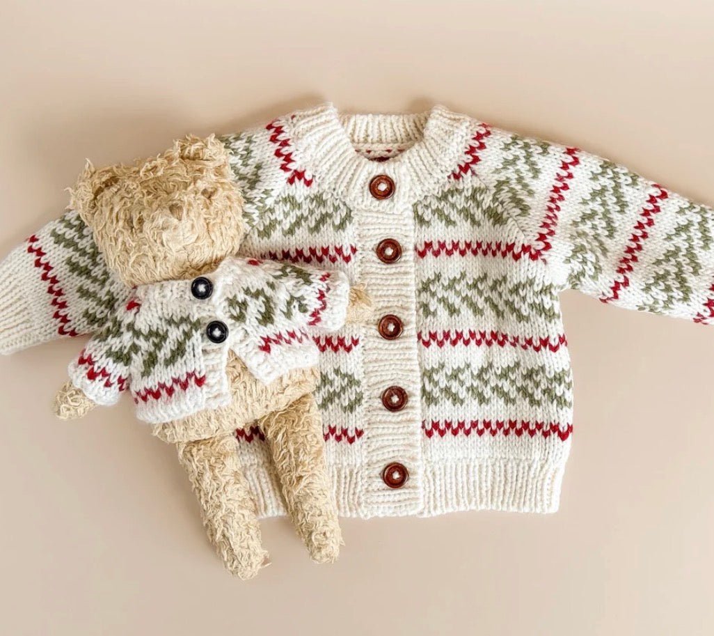 The Blueberry Hill Evergreen Cardigan Holiday - Flea Boutiques