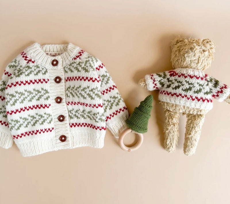 The Blueberry Hill Evergreen Cardigan Holiday - Flea Boutiques