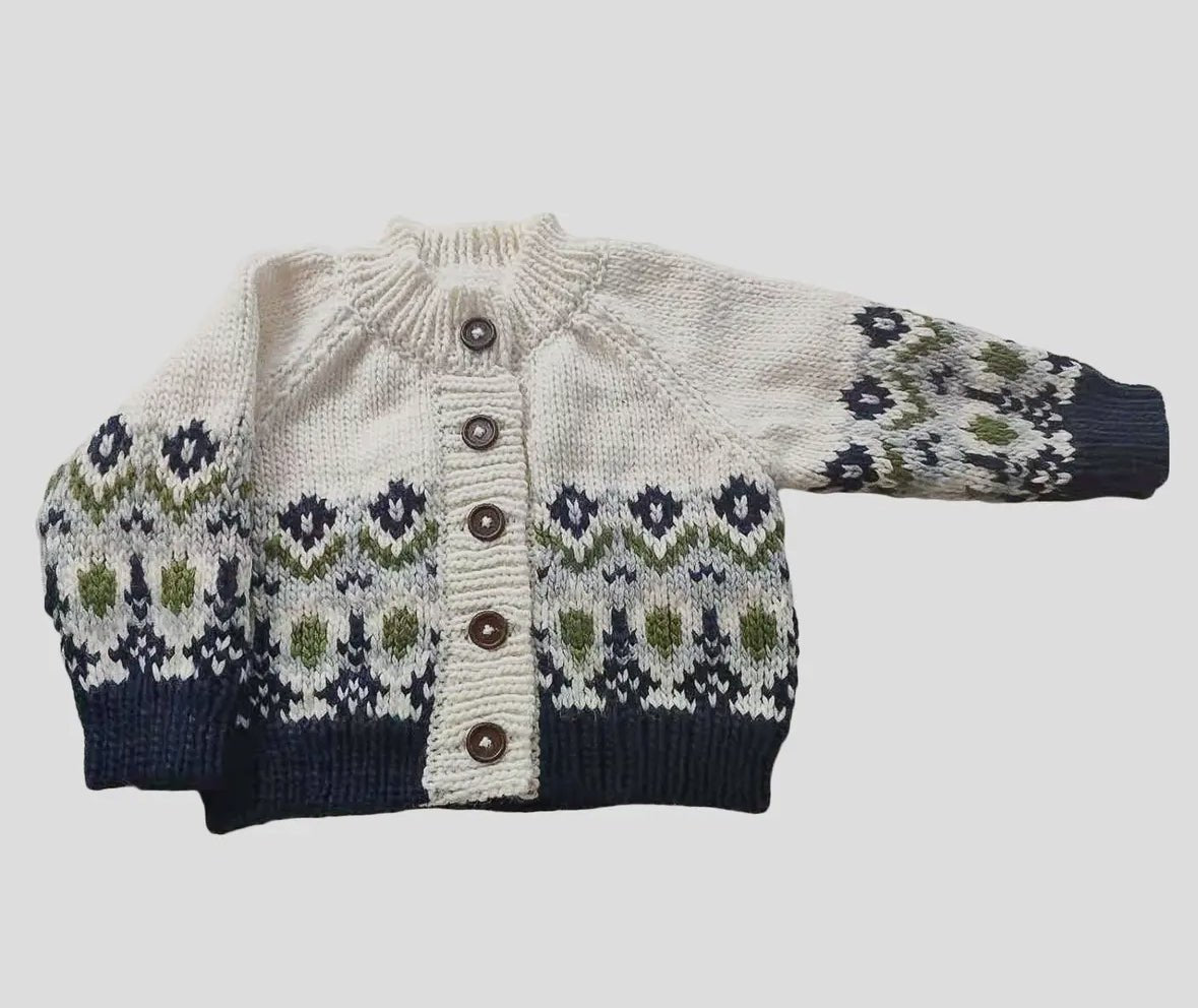 The Blueberry Hill Fairisle Knit Cardi - Flea Boutiques