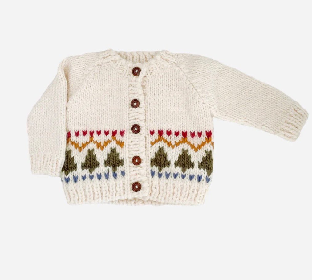 The Blueberry Hill Tree Fair Isle Cardigan - Flea Boutiques