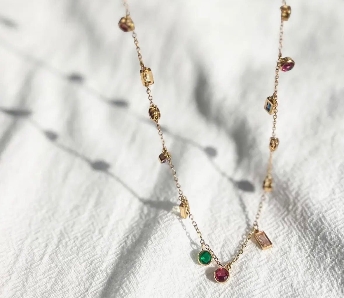 The Gemstone Party Necklace - Flea Boutiques