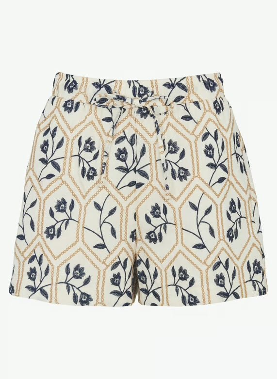 The Korner Blue Flower Shorts - Flea Boutiques