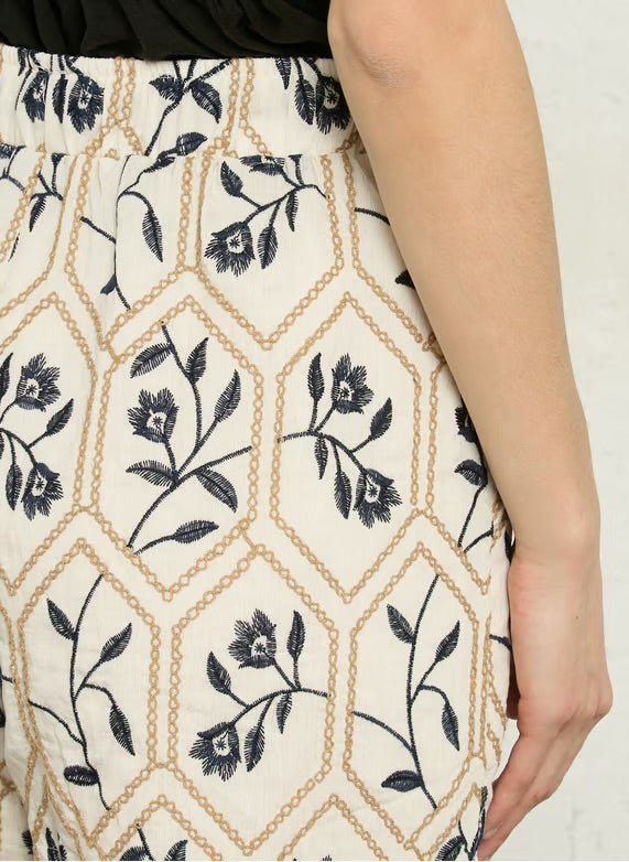 The Korner Blue Flower Shorts - Flea Boutiques
