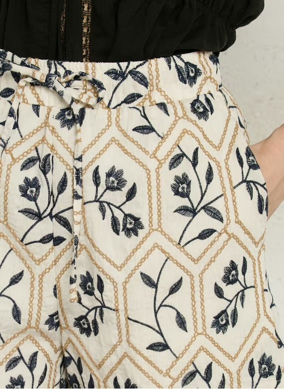 The Korner Blue Flower Shorts - Flea Boutiques
