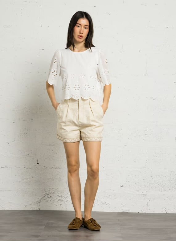The Korner Linen Shorts - Flea Boutiques