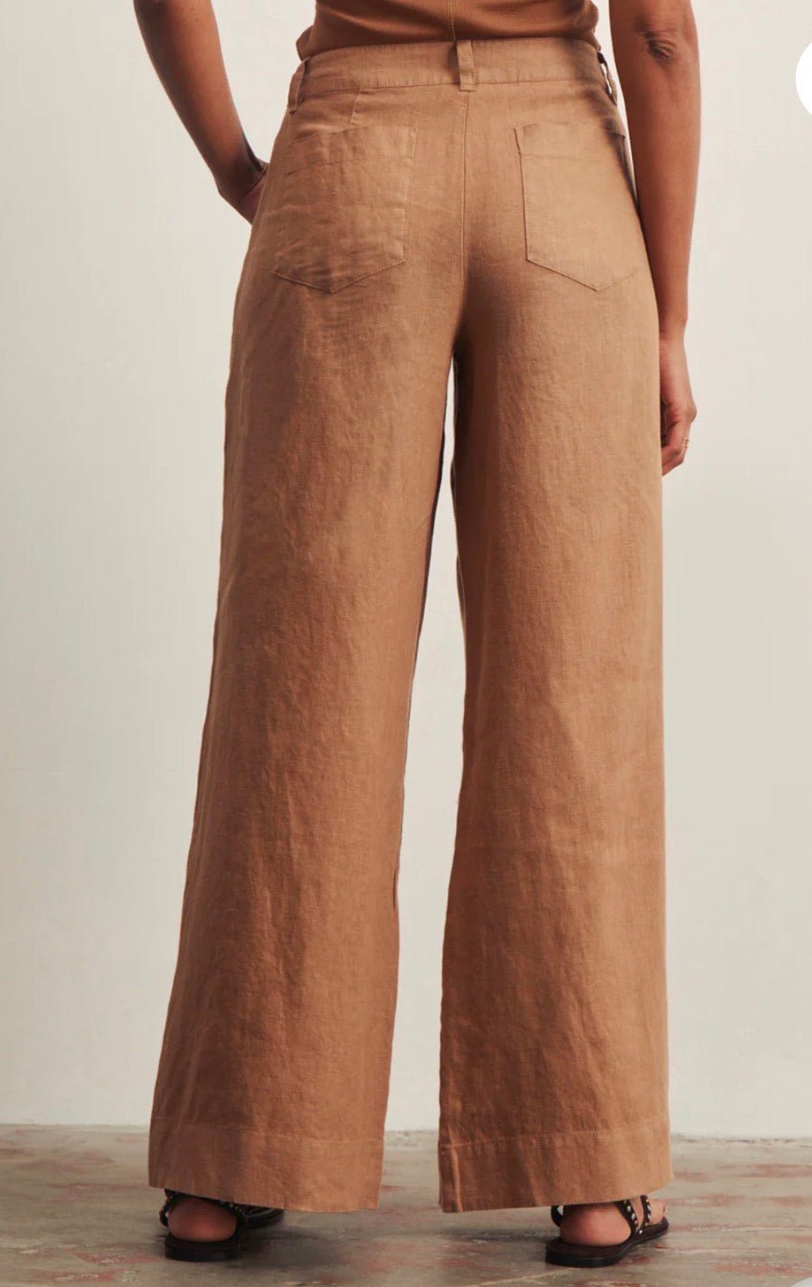 The Linen Marine Wide Leg - Flea Boutiques
