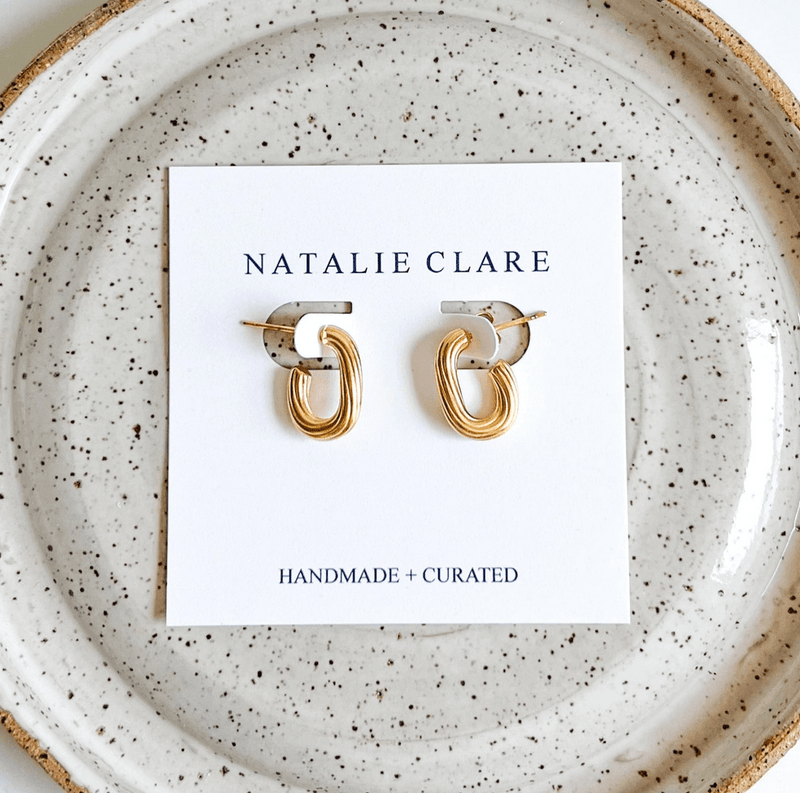 The Swirl Hoops - Flea Boutiques