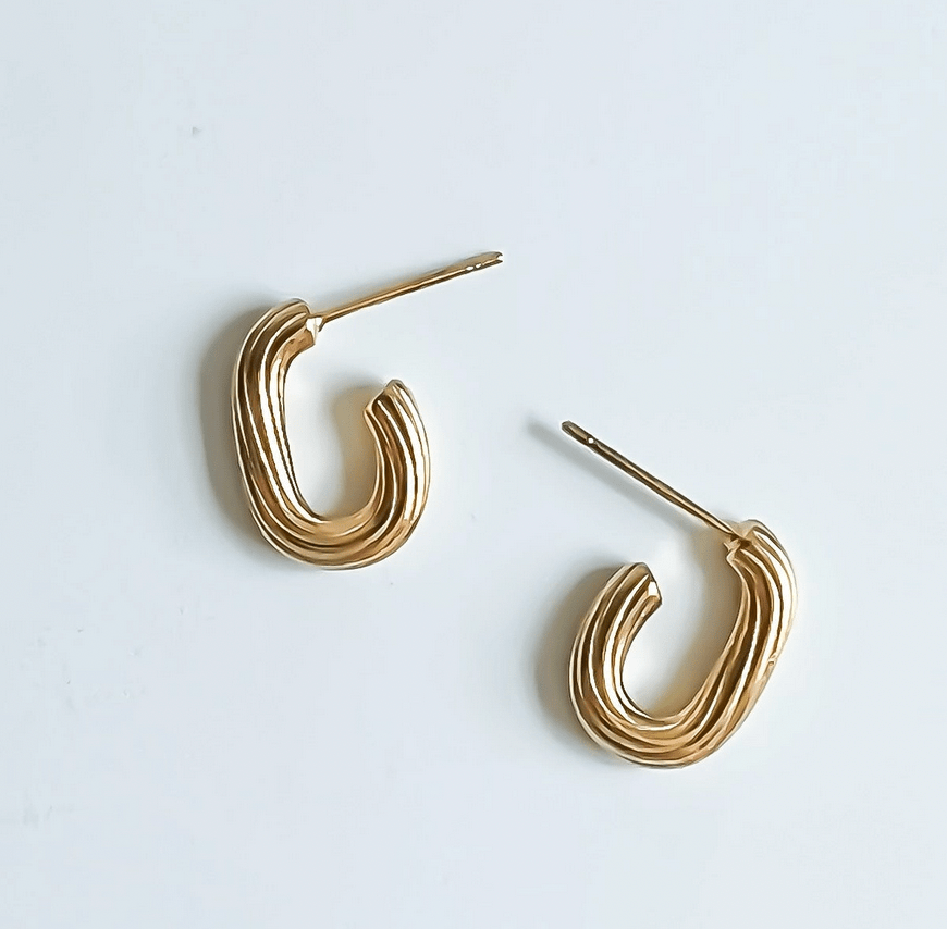 The Swirl Hoops - Flea Boutiques