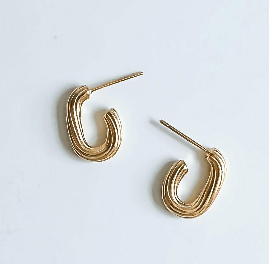 The Swirl Hoops - Flea Boutiques