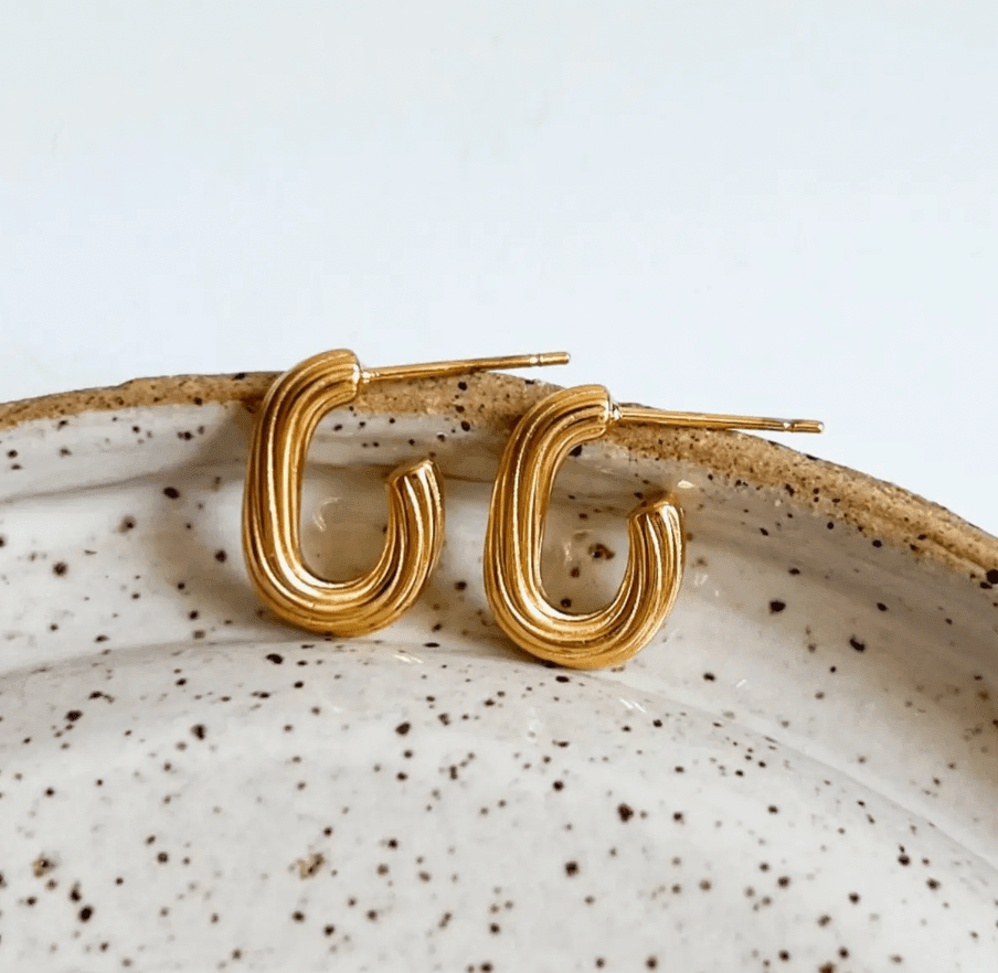 The Swirl Hoops - Flea Boutiques