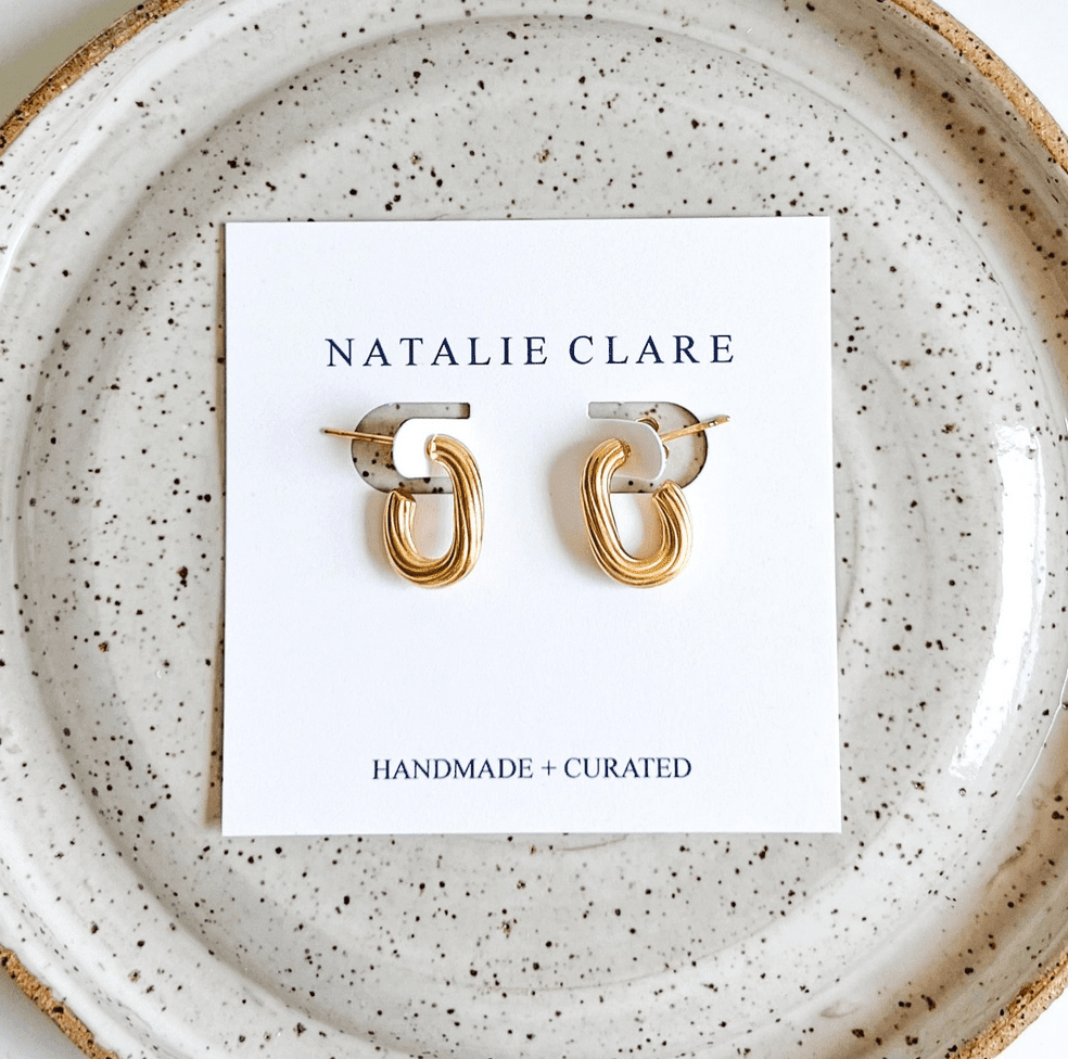 The Swirl Hoops - Flea Boutiques