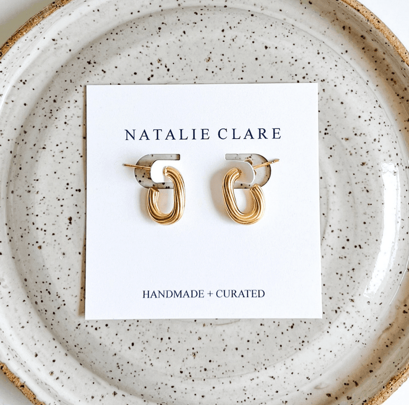 The Swirl Hoops - Flea Boutiques