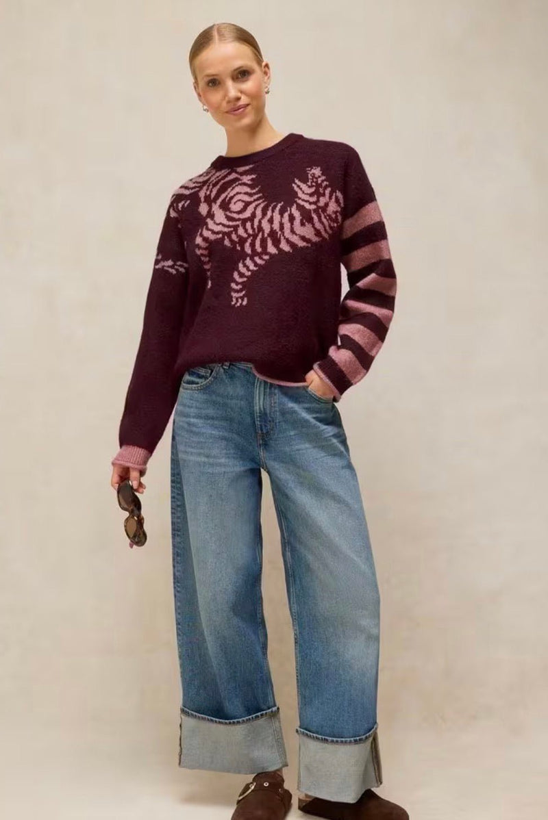 Tiger Stripe Sweater - Flea Boutiques
