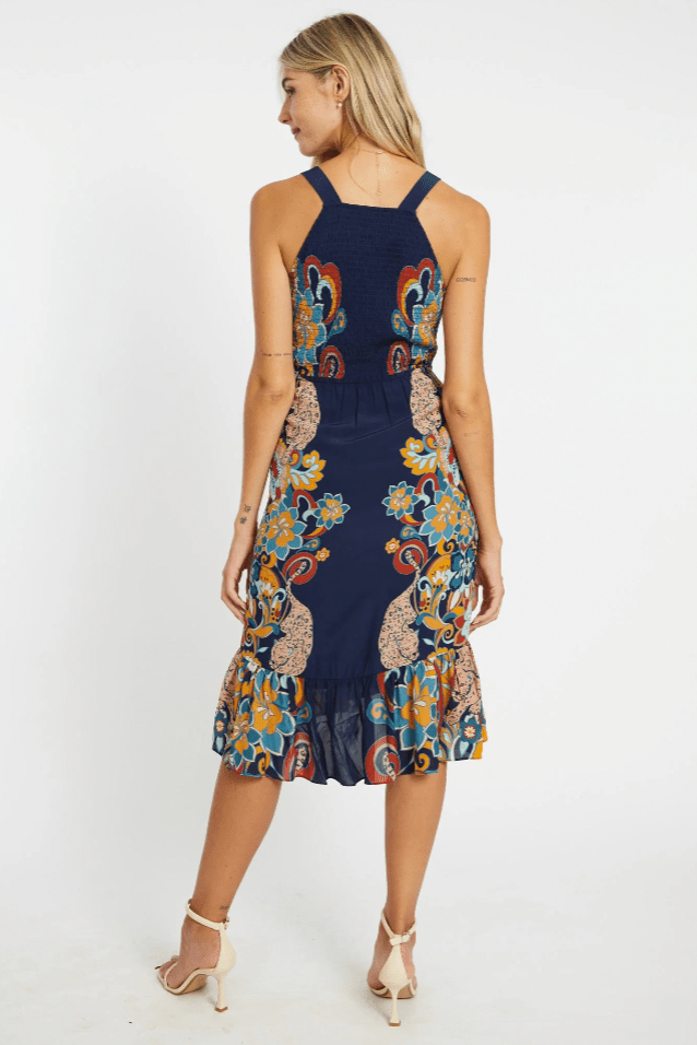 Tilda Faux Wrap Dress - Flea Boutiques