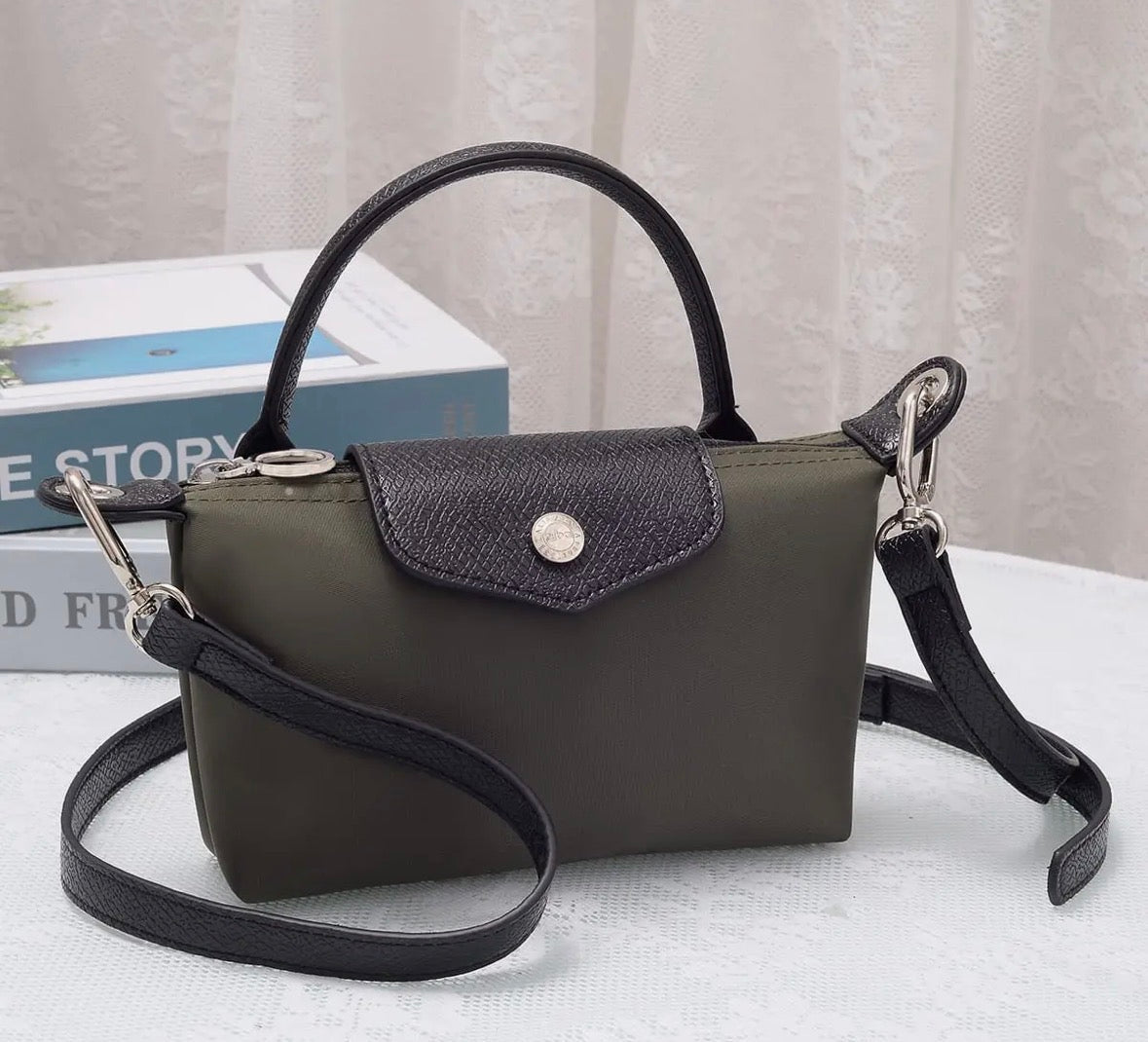 Top Handle Mini Tote Crossbody bag - Flea Boutiques