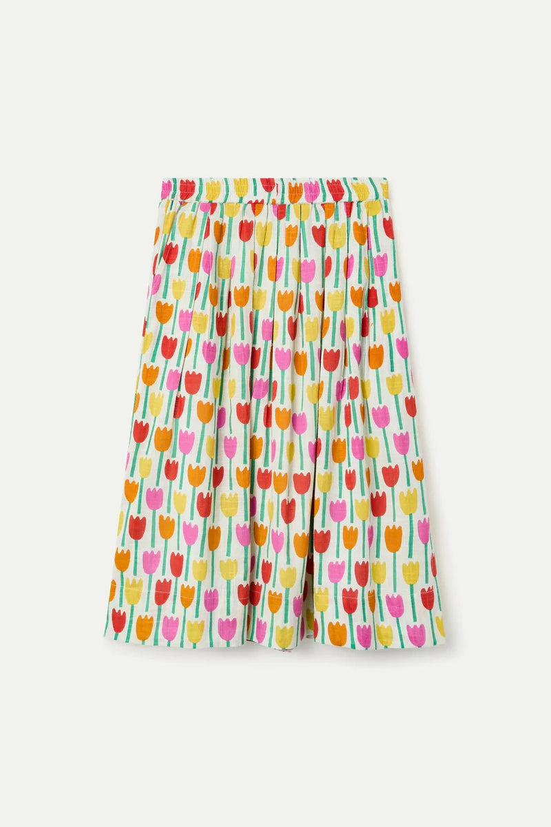 Tulip Print Midi Skirt - Flea Boutiques