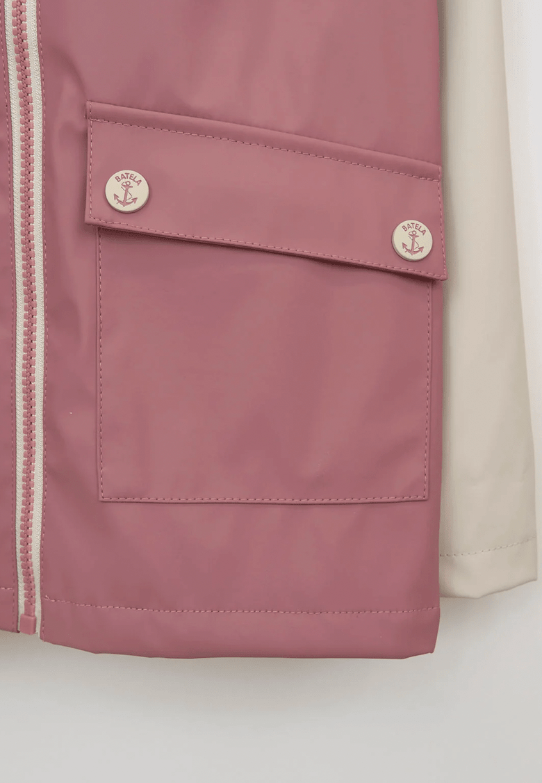 Two-Tone PU Raincoat - Flea Boutiques