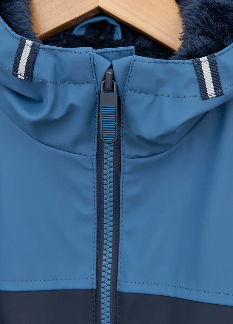 Two-Tone PU Raincoat - Flea Boutiques