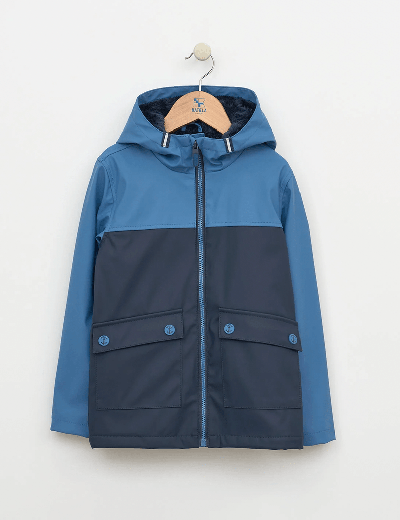 Two-Tone PU Raincoat - Flea Boutiques