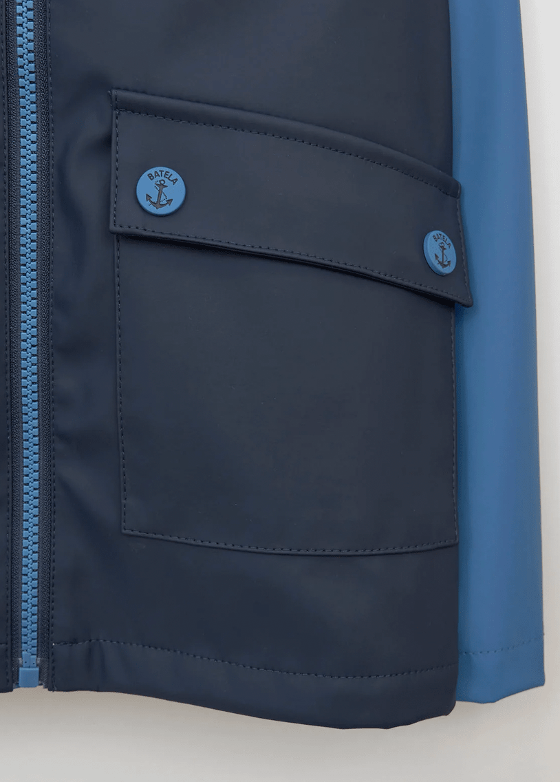 Two-Tone PU Raincoat - Flea Boutiques