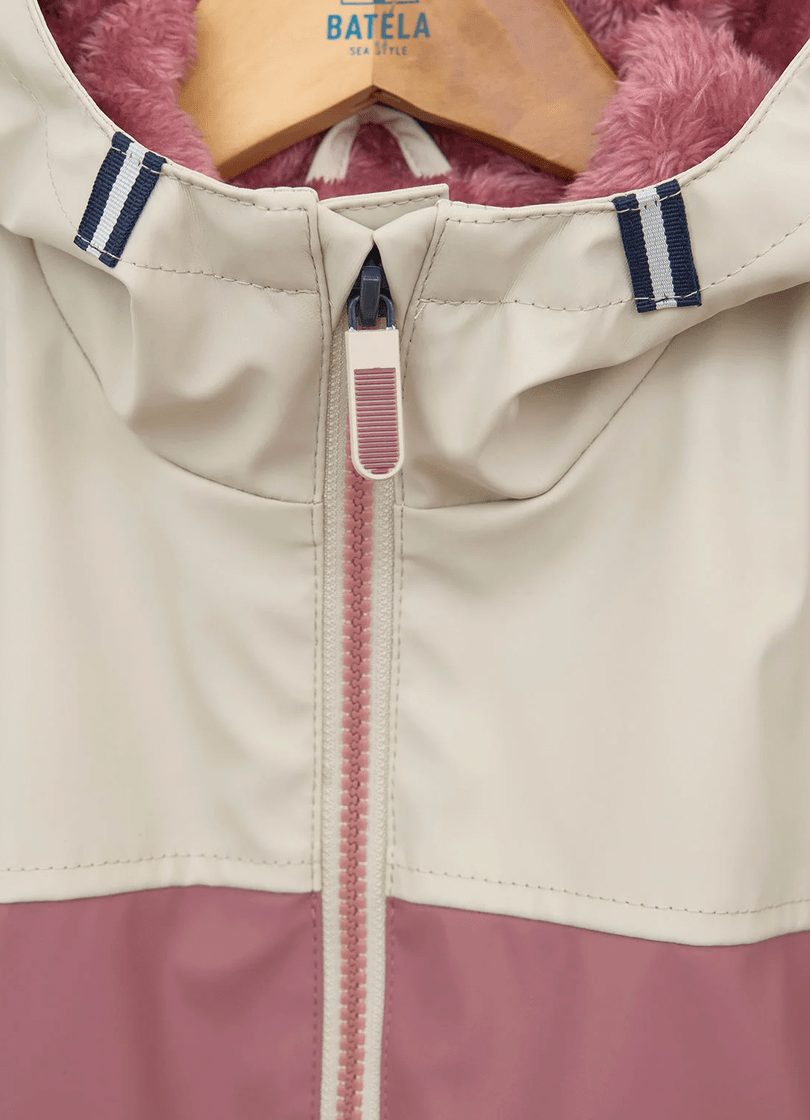 Two-Tone PU Raincoat - Flea Boutiques