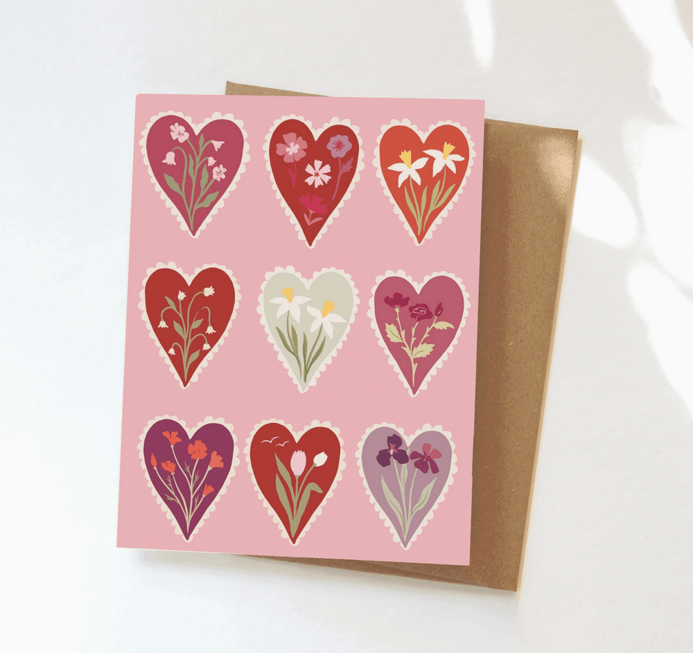 Valentine Hearts Greeting Card