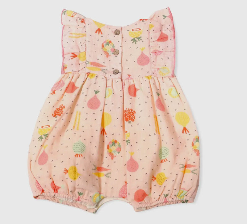 Veggie Ruffle Short Romper - Flea Boutiques