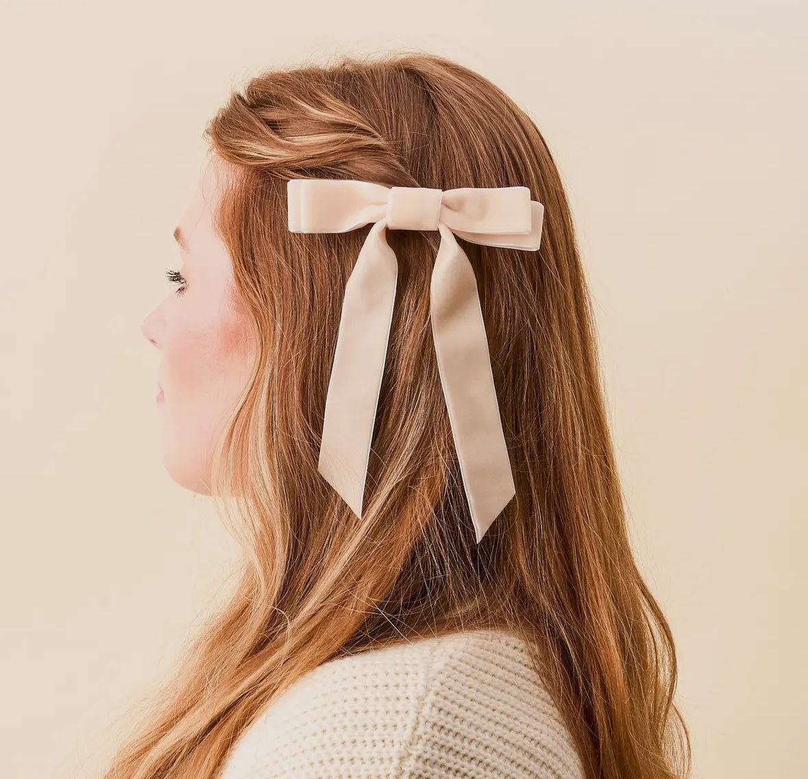 Velvet Hair Bow - Flea Boutiques
