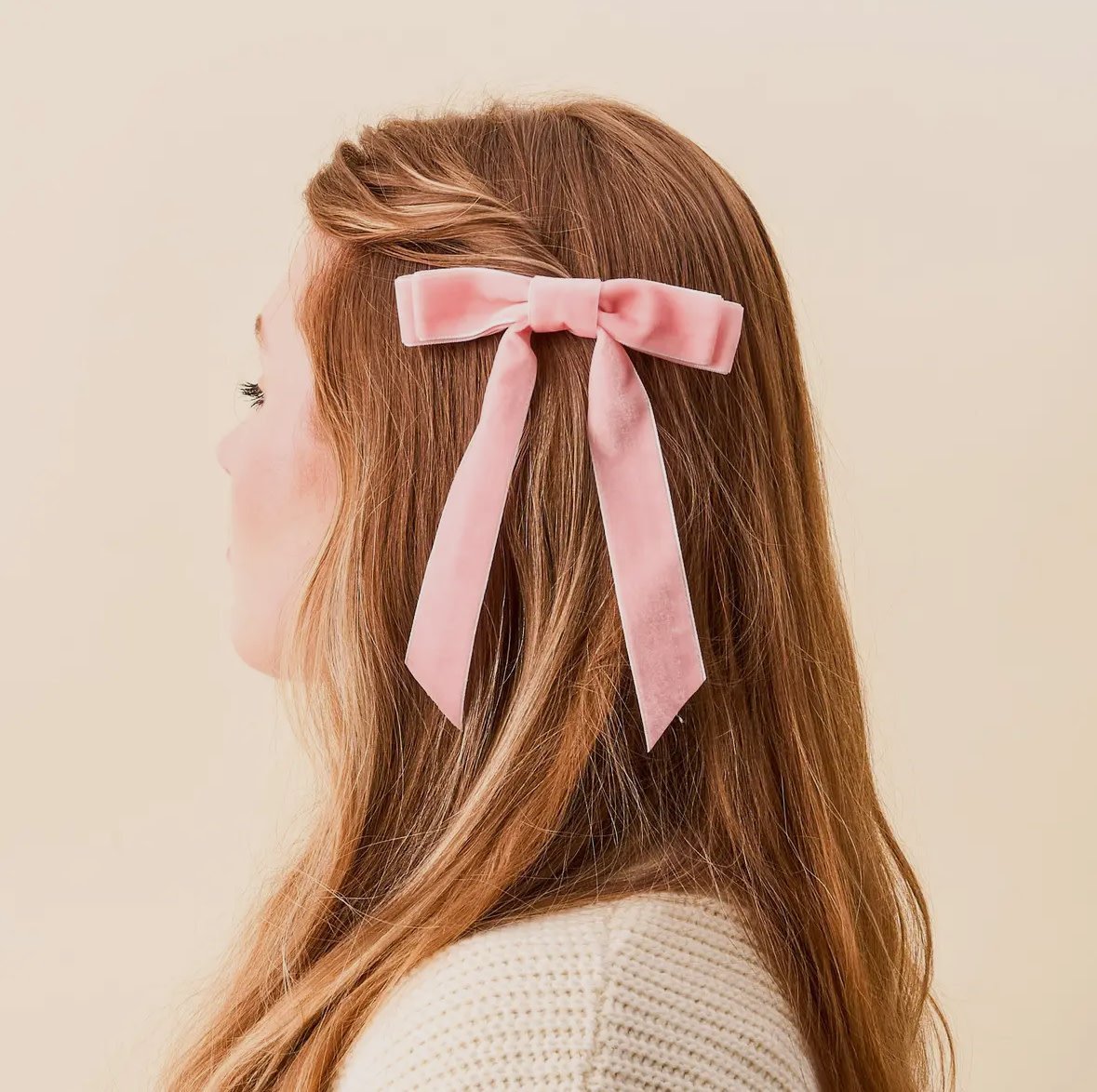Velvet Hair Bow - Flea Boutiques