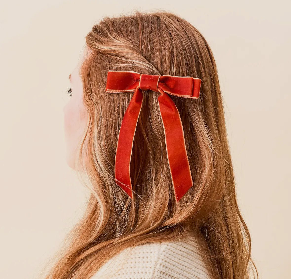 Velvet Hair Bow - Flea Boutiques