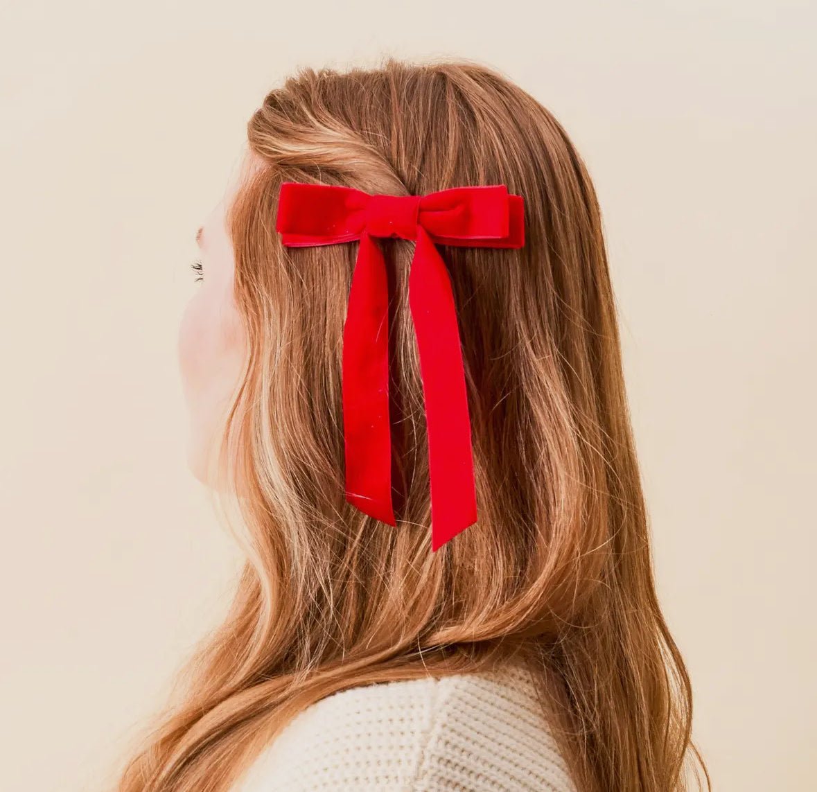 Velvet Hair Bow - Flea Boutiques