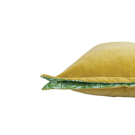 Velvet Palm Print Pillow - Flea Boutiques