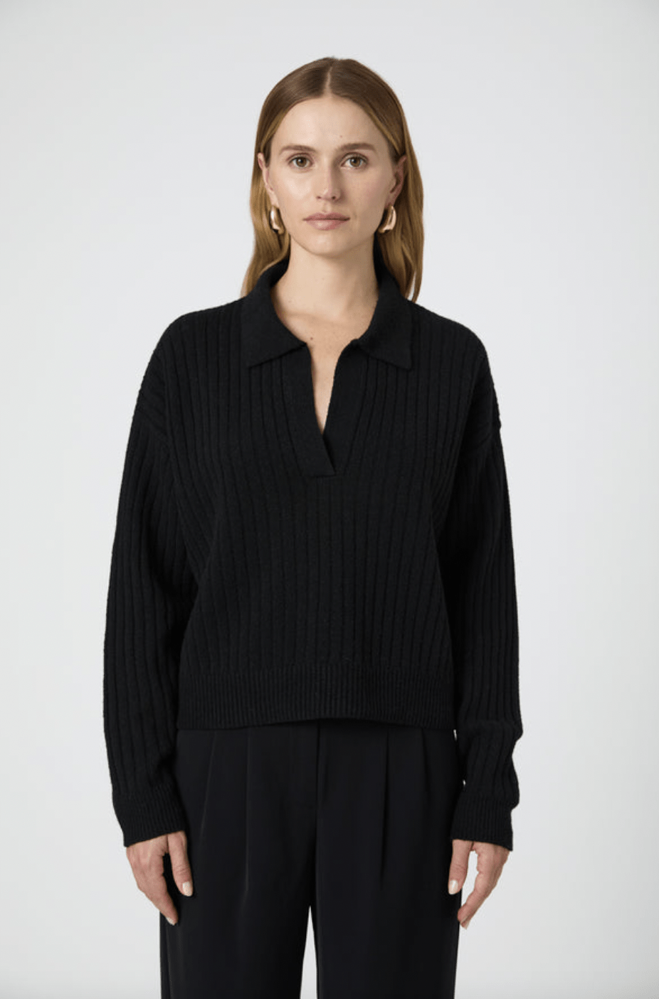 Vhari Collar LS Jumper - Flea Boutiques