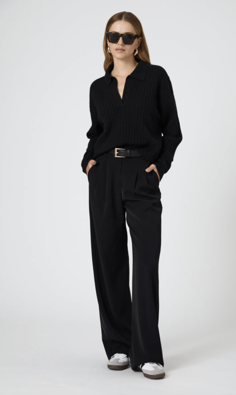 Vhari Collar LS Jumper - Flea Boutiques