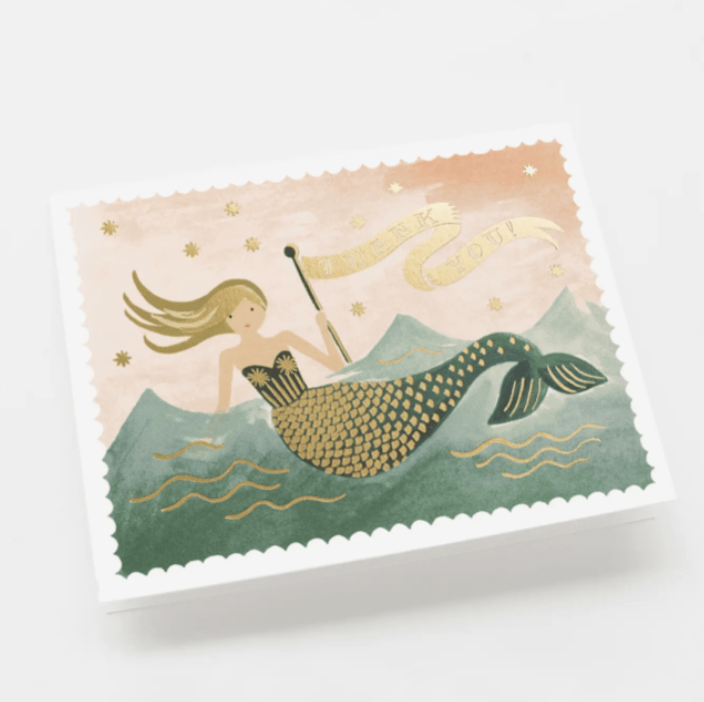 Vintage Mermaid Birthday Card - Flea Boutiques
