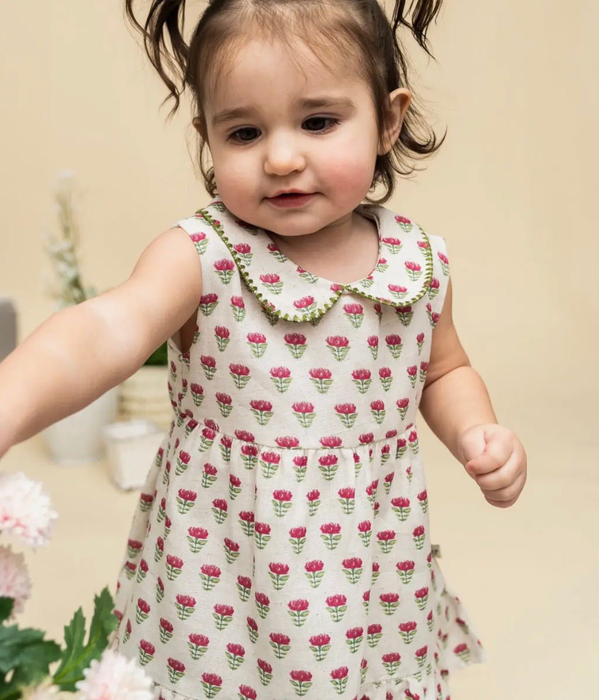 Viverano Mia Block Floral Dress + Bloomers - Flea Boutiques