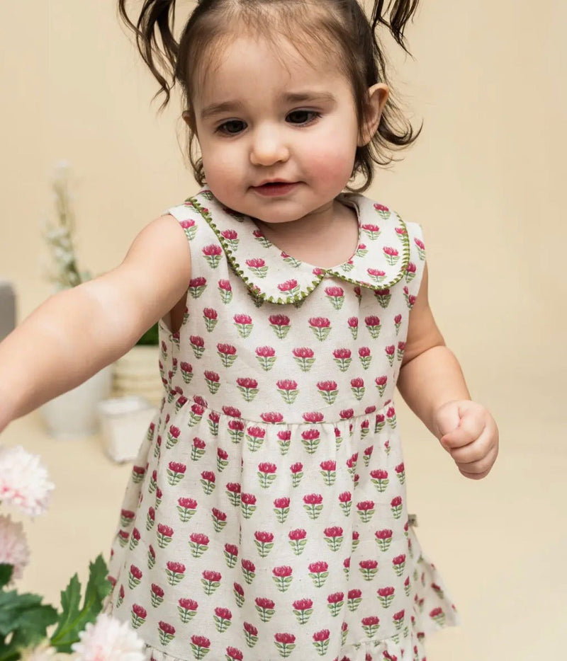 Viverano Mia Block Floral Dress + Bloomers - Flea Boutiques